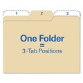 Find It All Tab File Folders, 1/3-Cut Tabs: Assorted, Letter Size, Manila, PK80, 80PK FT07046